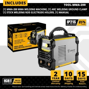 DEKO MMA Series 4.1KVA Inverter Arc Electric Welding Machine 220V MMA Welder for DIY Welding Working and Electric Working 9