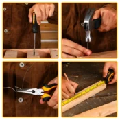 DEKO 126Pcs Power Tool Combo Kits with 8V Cordless Drill,10MM 3/8'' Keyless Chuck,Professional Home Household DIY Hand Tool Kits 6