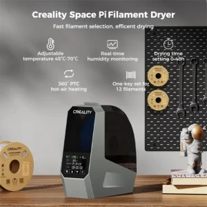 CREALITY Space Pi Filament Dryer Adjustable temperature 360° Hot-air Heating 45℃-70℃ Drying for 1KG 1.75/2.85mm 3D Filament 2