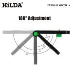 HILDA Mini Laser Level Wall Bracket Adjustable 180° For 1/4 6