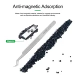 RELIFE ST-20L Chip Tinning Positioning Tweezer For PCB Board Integrated Circuit Pins Small Devices Accessories Repair Tweezer 3