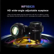 MECHANIC ROBOT 6560T-B11 Trinocular Stereo Industrial Microscope 6.5-60X Continuous Zoom WF10X25 Eyepiece 0.45X Camera Adapter 2