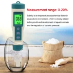 8 IN 1 Water Quality Tester PH Test Pen Salinity/PH/TDS/EC/ORP/SG/H2/TEMP Drinking Water Test Analysis Instruments For Aquarium 4