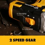 DEKO 12/16/20V Cordless Drill 2 Speed Rechargeable Electric Screwdriver Lithium Akku  Power Tools combination box 3