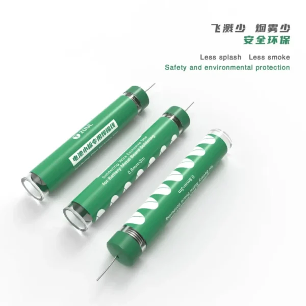 2UUL SC39 0.8mm*3m Battery Metal Plate Welding Tin Wire for IPhone Android Mobile Phone Battery Repair Tin Wire Tool Set 2