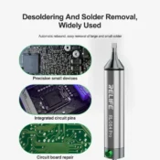 RELIFE RL-084 Pro Strong Suction Aluminum Alloy Desoldering Sucker Powerful Vacuum Suction for PCB Soldering Removal & Repair 4