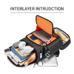 Travel Hiking backpack For Men 50L Large capacity trekking bag outdoor waterproof 16 Inch Laptop Backpack creative With shoe bag 2