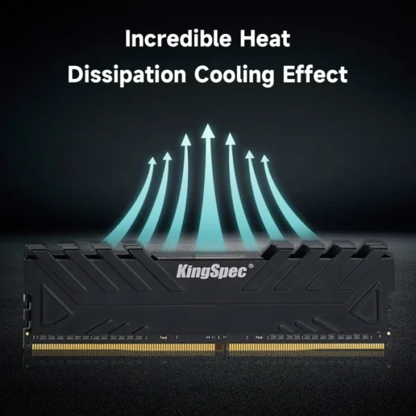 KingSpec DDR4 8GB 16GB Memoria Ram DDR4 2666 3200 Memory Desktop Heatsink Ram Memory Ddr4 3200mhz Dimm with Heat Sink XMP for PC 3