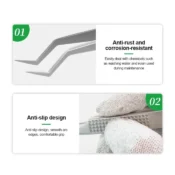 RELIFE ST-20 Precision Tweezers Curved Tips Chip Tin Placement Positioning for Mobile Phone Circuit Board Repair Tools 6