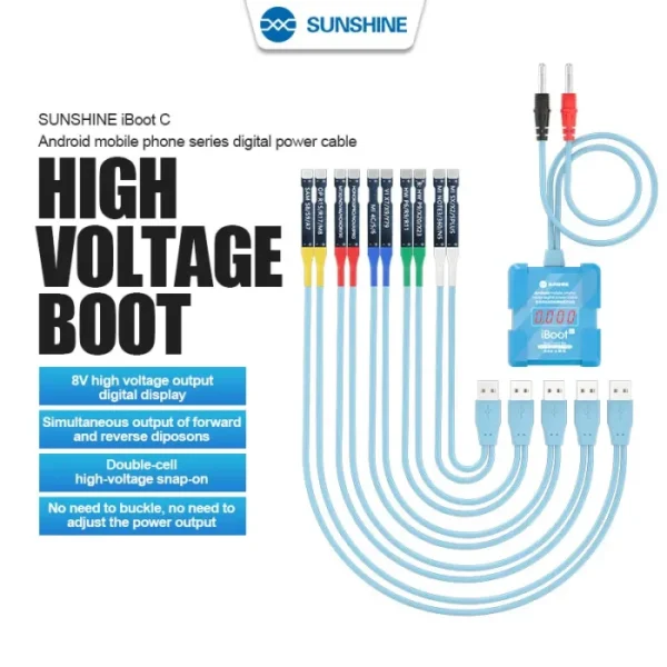 SUNSHINE iBoot C Android Mobile Phone Series Digital Power Cable 8V High Voltage Boot Suitable for various Android Phone Models 2