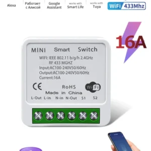 Tuya WiFi Smart Light Switch 16A 433MHz Wireless Remote Control  Relay Controller Voice Control Works With Alexa Google Home 10