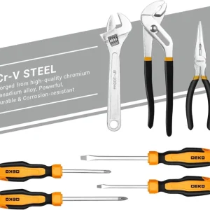 DEKO 192 Piece Mechanics Tool Set Socket Wrench Set, Plastic Storage Case with Auto Repair Hand Tool Kit Wrench Tool Box Set 2