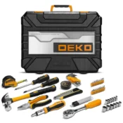 DEKO 228Pcs Socket Wrench Auto Repair Tool Combination Package Mixed Tool Set Hand Tool Kit with Plastic Toolbox Storage Case 3