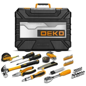 DEKO 228Pcs Socket Wrench Auto Repair Tool Combination Package Mixed Tool Set Hand Tool Kit with Plastic Toolbox Storage Case 3