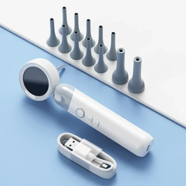 1.38'' Ear Camera Wit IPS Display and 1080P Camera Ear Check Portable Inspector for Ear Mouth Pet With 12tips Replaceable Tools 6