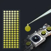 100Pcs Protective Camera sticker Dust Stickers High Temperature Tape For IPhone 6G-15Promax Infrared Dot Matrix Protect Tool 1