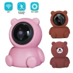 Smart Home Baby Security Monitor WiFi IP Camera Cartoon Bear Halloween Gift CCTV 1080P HD Surveillance Auto Tracking Camera 2