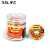 RELIFE RL-20B Solder Wick Braid With Flux No-Clean Electronic, Desoldering Wick Braid Remover.Tin Sucker Cable For PCB BGA SMT 4