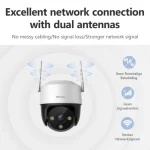 IMOU Cruiser SE+ 3MP/5MP Outdoor PTZ Wi-Fi Camera IP66 Weatherproof Camera Two Way Audio Color Night Vision AI Human Detection 4