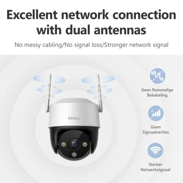 IMOU Cruiser SE+ 3MP/5MP Outdoor PTZ Wi-Fi Camera IP66 Weatherproof Camera Two Way Audio Color Night Vision AI Human Detection 4