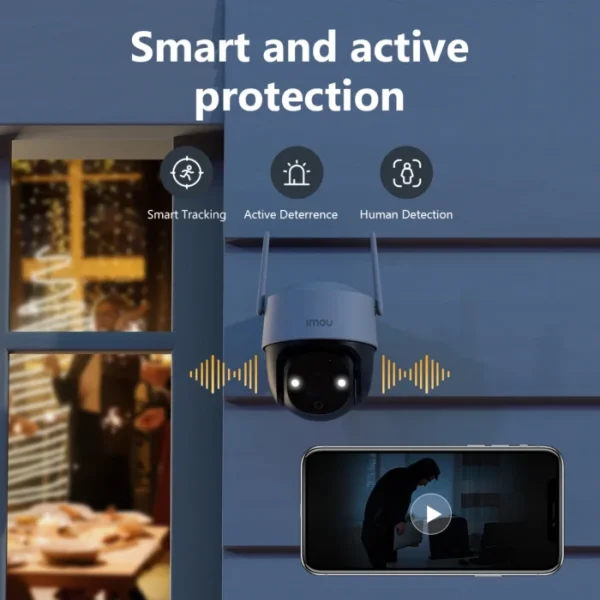 IMOU Cruiser SE+ 3MP/5MP Outdoor PTZ Wi-Fi Camera IP66 Weatherproof Camera Two Way Audio Color Night Vision AI Human Detection 5