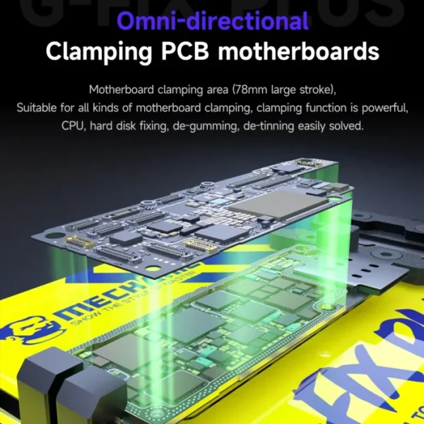 MECHANIC G-FIX Series PCB Motherboard Fixture Insulated Toughened Glass Clamp Heat Resistant Chip Holder Repair Maintance Tool 3