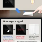 Tuya WiFi EU Smart Dimmer Switch Light Wireless Touch Smart Life APP Voice Control Lamp Switch Work with Alexa Google Home 3