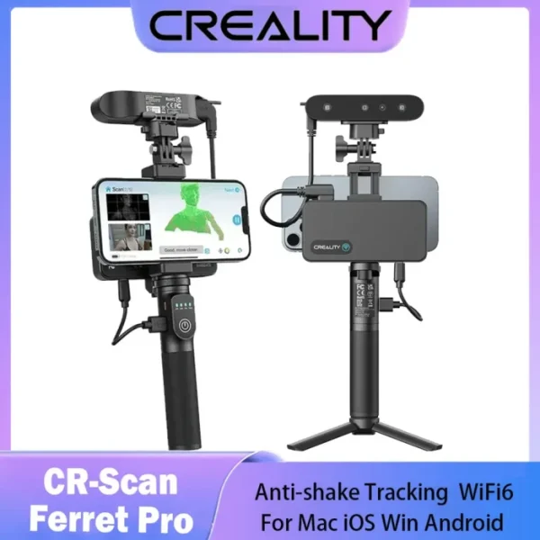 Creality CR-Scan Ferret Pro WiFi 3D Scanner Portable Handheld Anti-shake Tracking 0.1mmAccuracy Wireless Scanning for iOS Androi 1