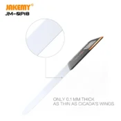 JAKEMY 0.1mm Ultra Thin Pry Opening Card for Mobile Phone Curved Screen Disassemble Repair Tools 4