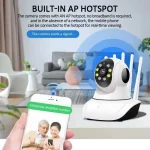1MP PTZ WIFI IP Dome Camera Indoor Surveillance Two Ways Smart Home Camera Wireless HD CCTV Baby Monitor Security Protection 1