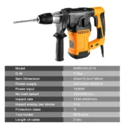 DEKO DKRH32LD1 2000W 220V Multifunctional Rotary Hammer with BMC and 6kpl Accessories Electric Demolition Hammer Impact Drill 2