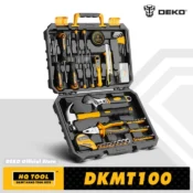 DEKO 100kpl Socket Wrench Hand Tool Set for Auto Repair with Measure Tape Driver Screwdriver Combination Tool Box edc Home DIY 1