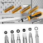DEKO 228Pcs Socket Wrench Auto Repair Tool Combination Package Mixed Tool Set Hand Tool Kit with Plastic Toolbox Storage Case 5