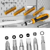 DEKO 228Pcs Socket Wrench Auto Repair Tool Combination Package Mixed Tool Set Hand Tool Kit with Plastic Toolbox Storage Case 5