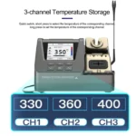 GVM H3 T210/T245/T115 Handle Available 3 in1 High Voltage 80W Intelligent Welding Station Automatic Sleep Welding Rework Station 4