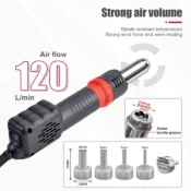 JCD 8208 Micro Hot Air Gun 750W Welding Rework Station LCD Digital Display Soldering Heat gun Hair Dryer BGA IC Solder Tools 4