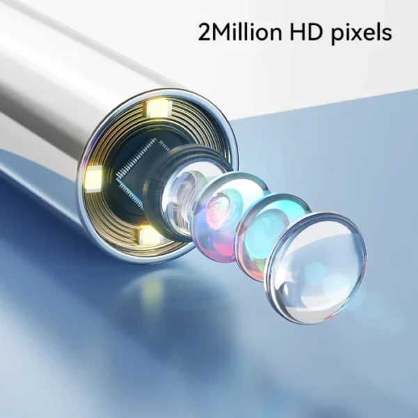 1.38'' Ear Camera Wit IPS Display and 1080P Camera Ear Check Portable Inspector for Ear Mouth Pet With 12tips Replaceable Tools 3