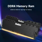 KingSpec DDR4 8GB 16GB Memoria Ram DDR4 2666 3200 Memory Desktop Heatsink Ram Memory Ddr4 3200mhz Dimm with Heat Sink XMP for PC 4