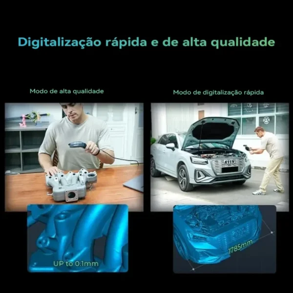 Creality CR-Scan Ferret Pro WiFi 3D Scanner Portable Handheld Anti-shake Tracking 0.1mmAccuracy Wireless Scanning for iOS Androi 5