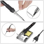 JCD Electric Soldering Iron 80W LCD Digital Display Adjustable temperature soldering iron tips 220V/110V Welding Solder Tool908S 4