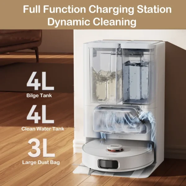 JONR Robot Vacuum P20 Pro International Edition Mopping Vacuuming Drying Wipes Automatic Cleaning Dust Collecting Drainage Water 2