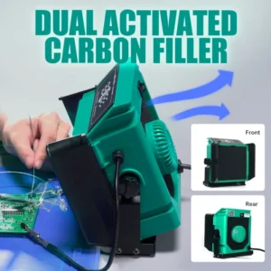 YIHUA 948DQ-I 200W Soldering Fume Extractor Filter Smoke with 2 Helping Hands 2