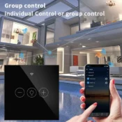 Tuya WiFi EU Smart Dimmer Switch Light Wireless Touch Smart Life APP Voice Control Lamp Switch Work with Alexa Google Home 6