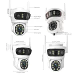 HFWVISION 9MP Wifi Security surveillance PTZ Camera Outdoor HD 3MP 3 Lens 3 Screen Ai Human Auto Tracking Smart Home CCTV Camera 2