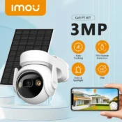 IMOU 3MP Cell PT Lite 100% Wire-Free with Solar Panel WiFi Camera 5000mAh Battery IP66 Auto Tracking Home Security Camera 1