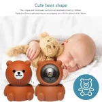 Smart Home Baby Security Monitor WiFi IP Camera Cartoon Bear Halloween Gift CCTV 1080P HD Surveillance Auto Tracking Camera 3