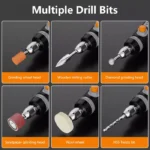 35W USB Cordless Rotary Tool Dremel DIY Mini Drill Engraving Pen Electric 3 Speed Mini Wireless Drill Set 8500r-21000r/min 6