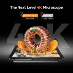 Elikliv EM4K 4K Microscope For Electronics 2000x 52MP HDMI Digital Microscope for PCB Inspection Repair with 10"Stand 8"Screen 2