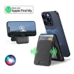 Magsafe wallet card holder with find my wallet tracker iphone 15 16 pro magsafe phone stand for iphone 13 14 pro wallet locator 1