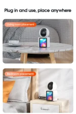 2MP Wireless Security Protection WIFI Video Call Camera Baby Monitor 2.8 Inch TFT Screen Button Call PTZ Auto Tracking IP HD Cam 6